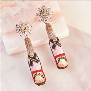 Mignonne Gavigan Rose Champagne earrings